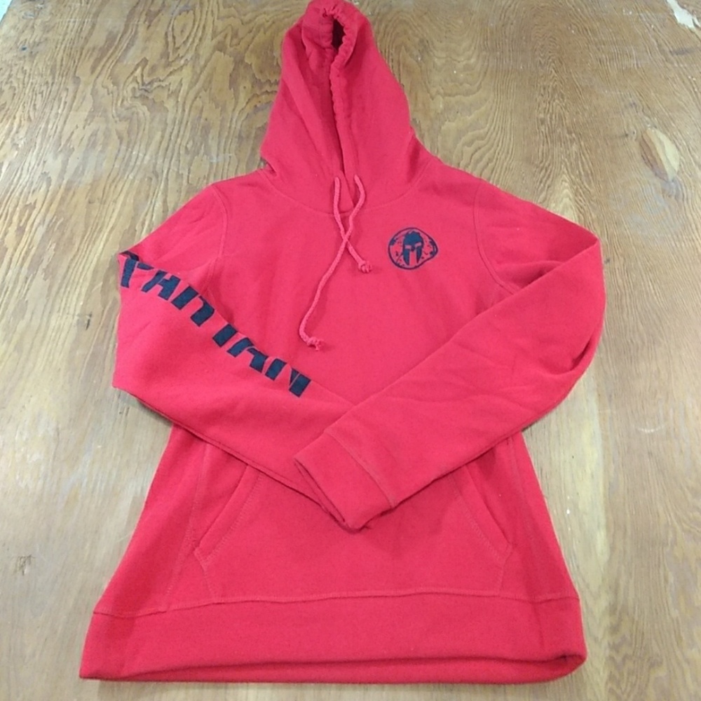 Youth Spartan race hoodie, Red